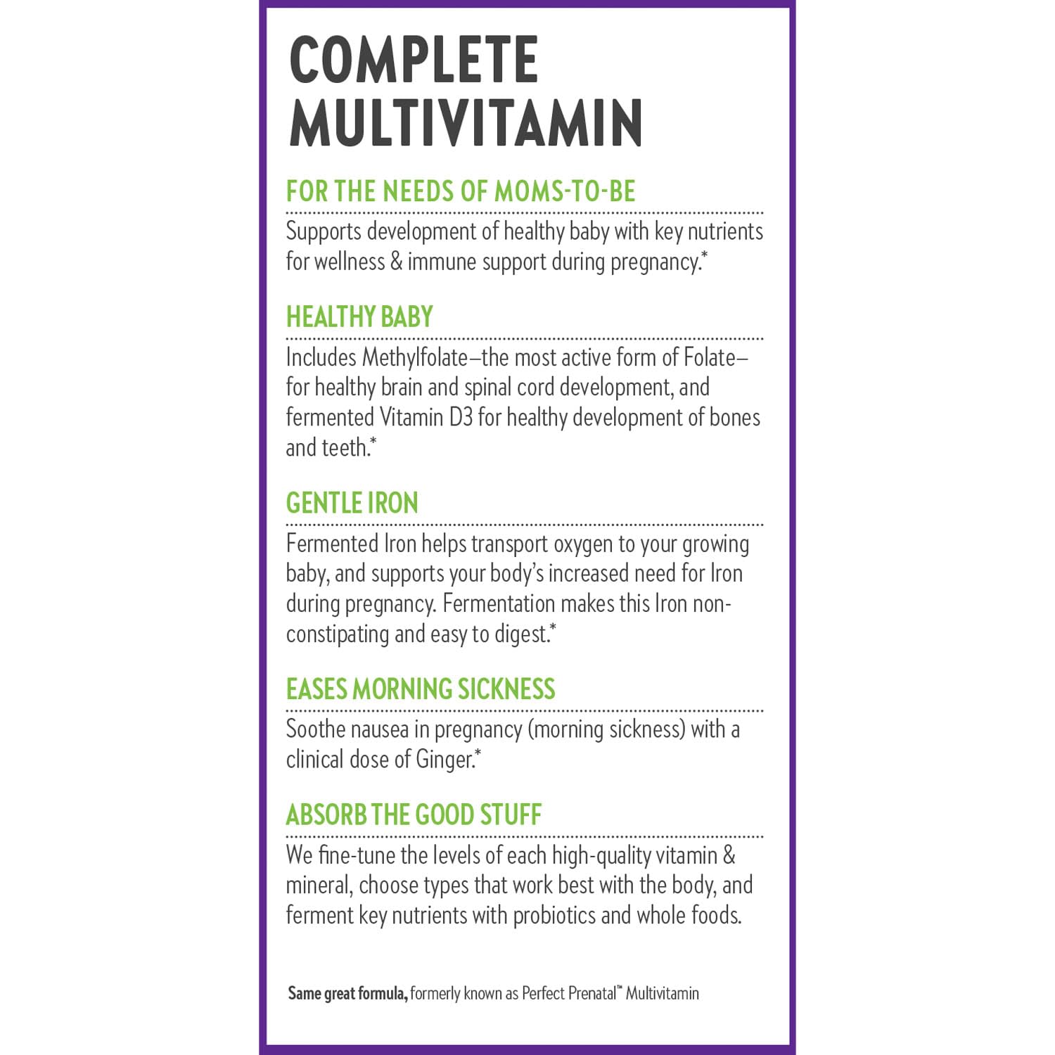 New Chapter Advanced Perfect Prenatal Vitamins, 192ct, Made with Organic, Non-GMO Ingredients for Healthy Baby & Mom - Folate (Methylfolate), Whole-Food Fermented Iron, Vitamin D3 + Ginger - Image 8