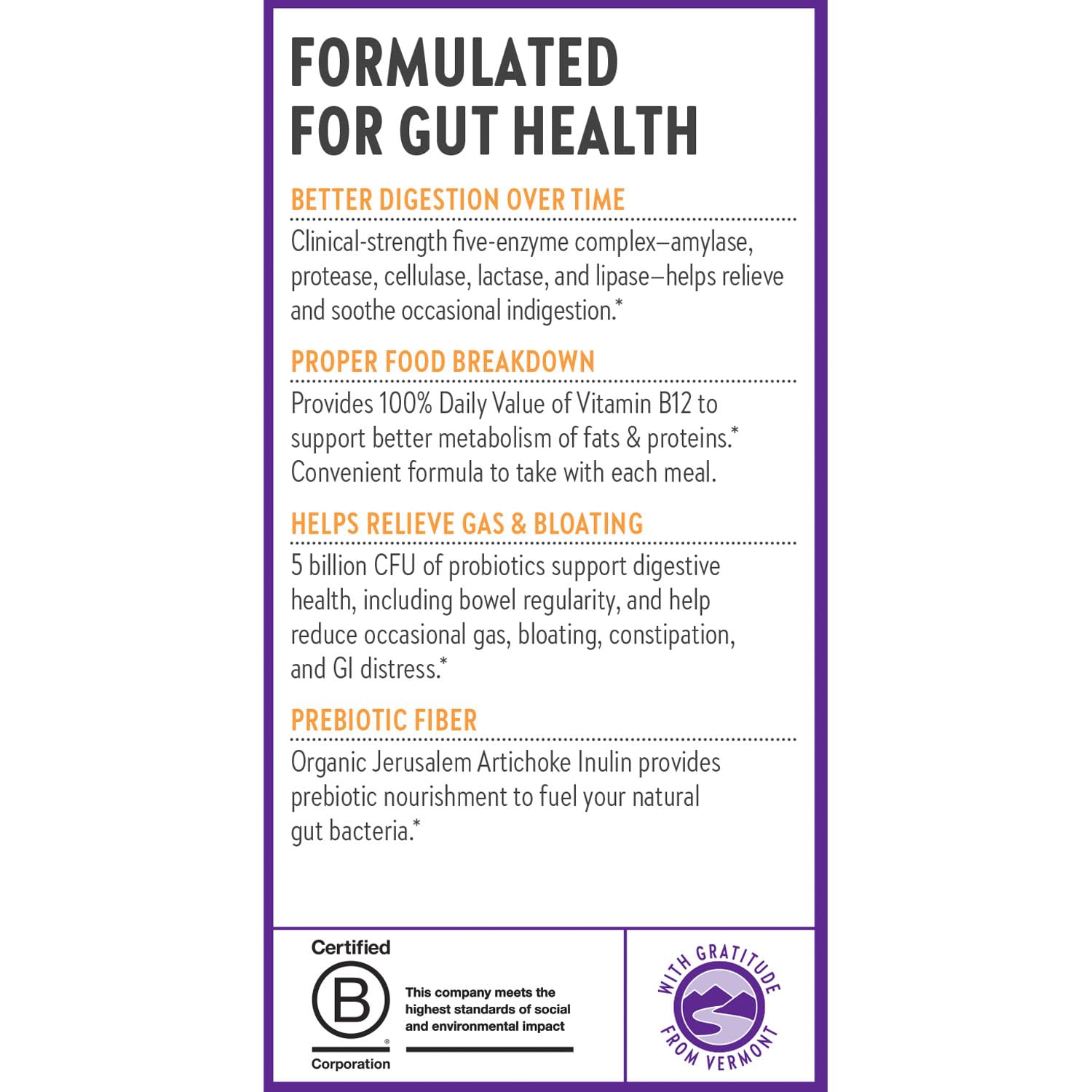 New Chapter All-Flora Enzyme Complex with Probiotics Relieves Bloating & Gas - Clinical-Strength Digestive Enzymes + Ultra-Concentrated Probiotics + Fermented Vitamin B12, 90 Vegan Capsules - Image 8