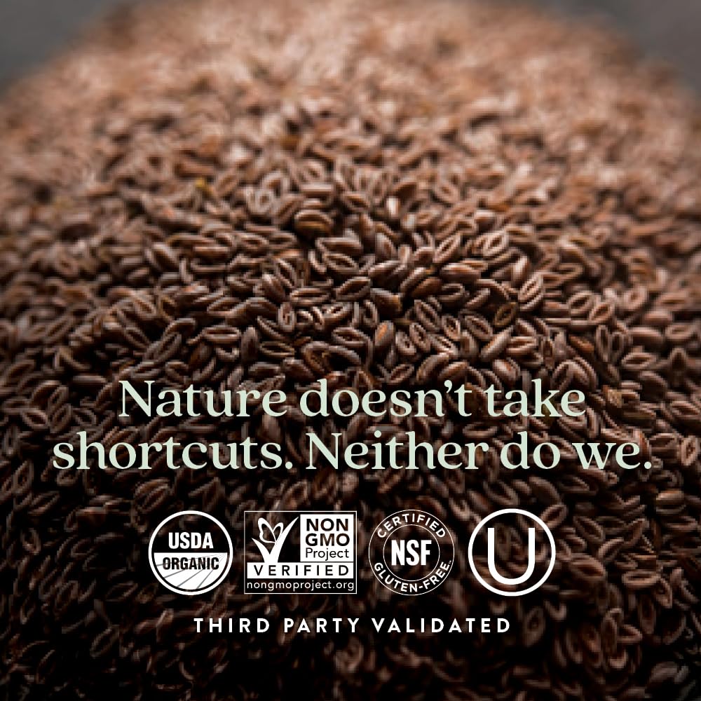 New Chapter All-Flora Multi-Fiber Supplement with Clinically Studied Prebiotic Inulin + Psyllium Husk for Digestion & Gut Health, Good Source of Daily Fiber, USDA Organic, 100% Vegan, 120 Count - Image 7