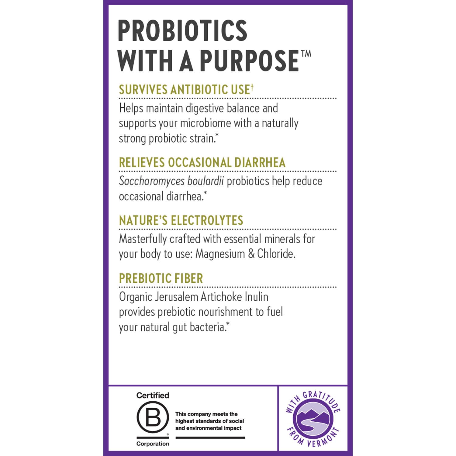 New Chapter All-Flora Probiotic Flora Fortify, Ultra-Concentrated Probiotics for Digestive Health, Survives Antibiotic Use, with Electrolytes + Inulin Prebiotic Fiber, 100% Vegan, 14-Day Supply - Image 8