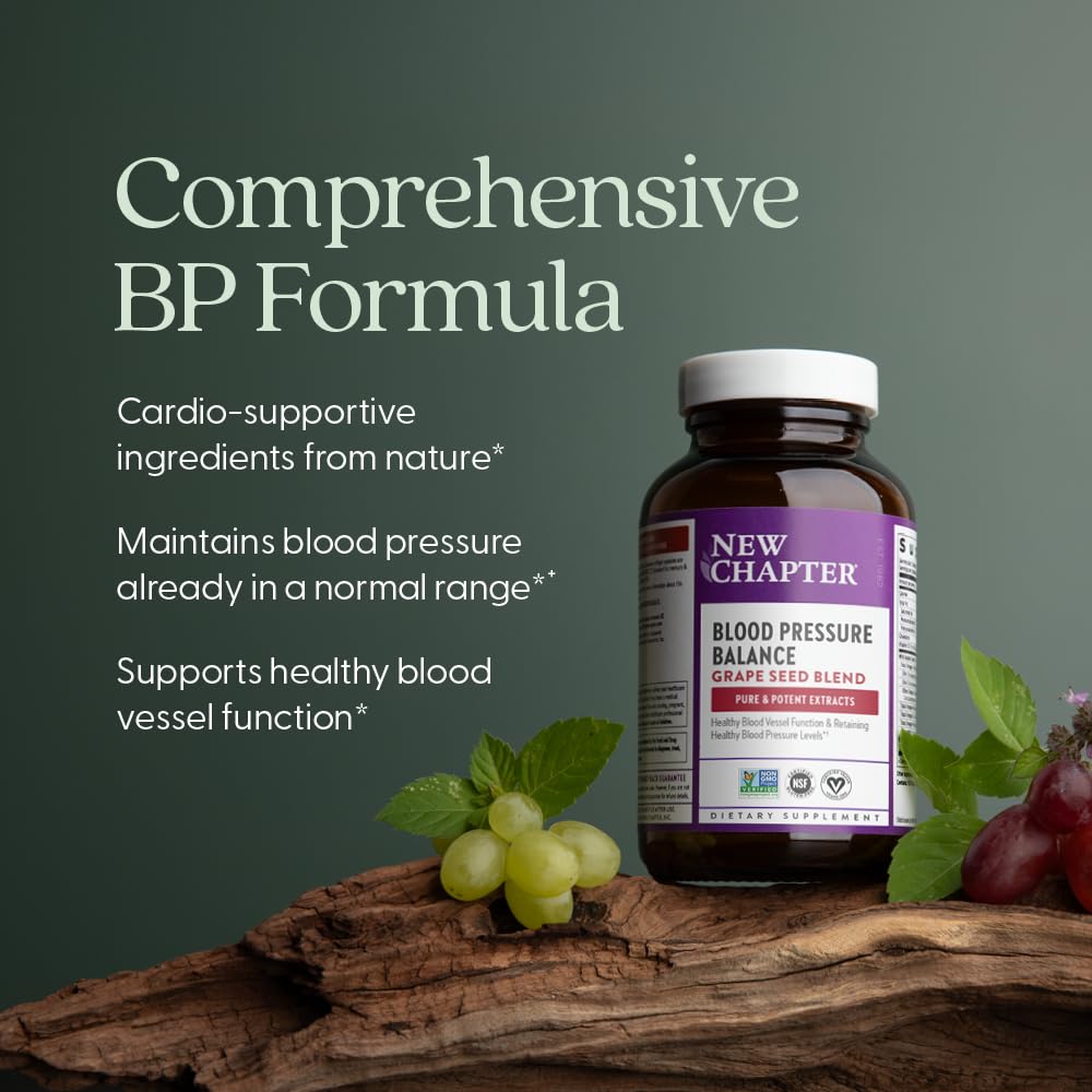New Chapter Blood Pressure Supplement - Blood Pressure Take Care with Organic, Vegan Grapeseed + Black Currant + Non-GMO Ingredients for Blood Pressure Support - 60 Count - Image 3