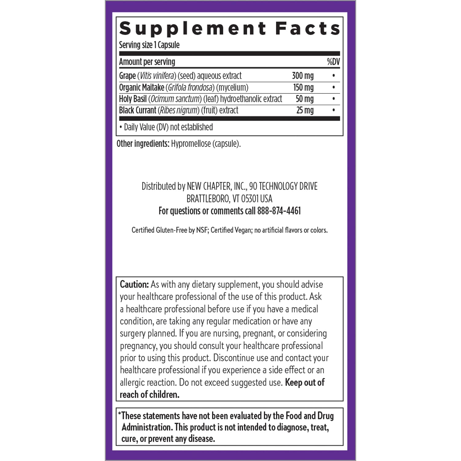 New Chapter Blood Pressure Supplement - Blood Pressure Take Care with Organic, Vegan Grapeseed + Black Currant + Non-GMO Ingredients for Blood Pressure Support - 60 Count - Image 6