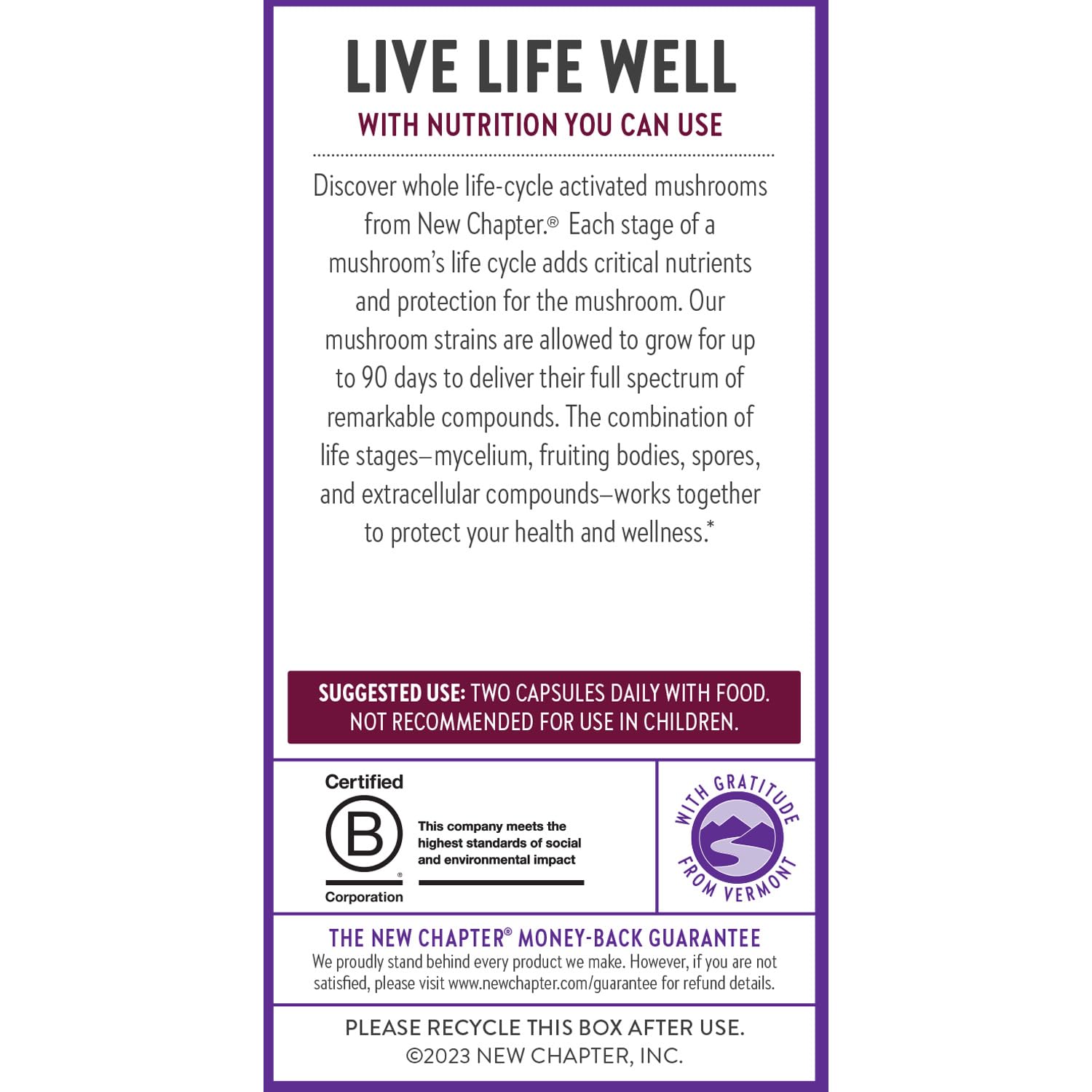 New Chapter Immune Support Reishi & Shiitake Mushroom Blend with Organic Reishi Mushroom, Vegan + Non-GMO, Nootropic Ingredients - 120 ct - Image 7