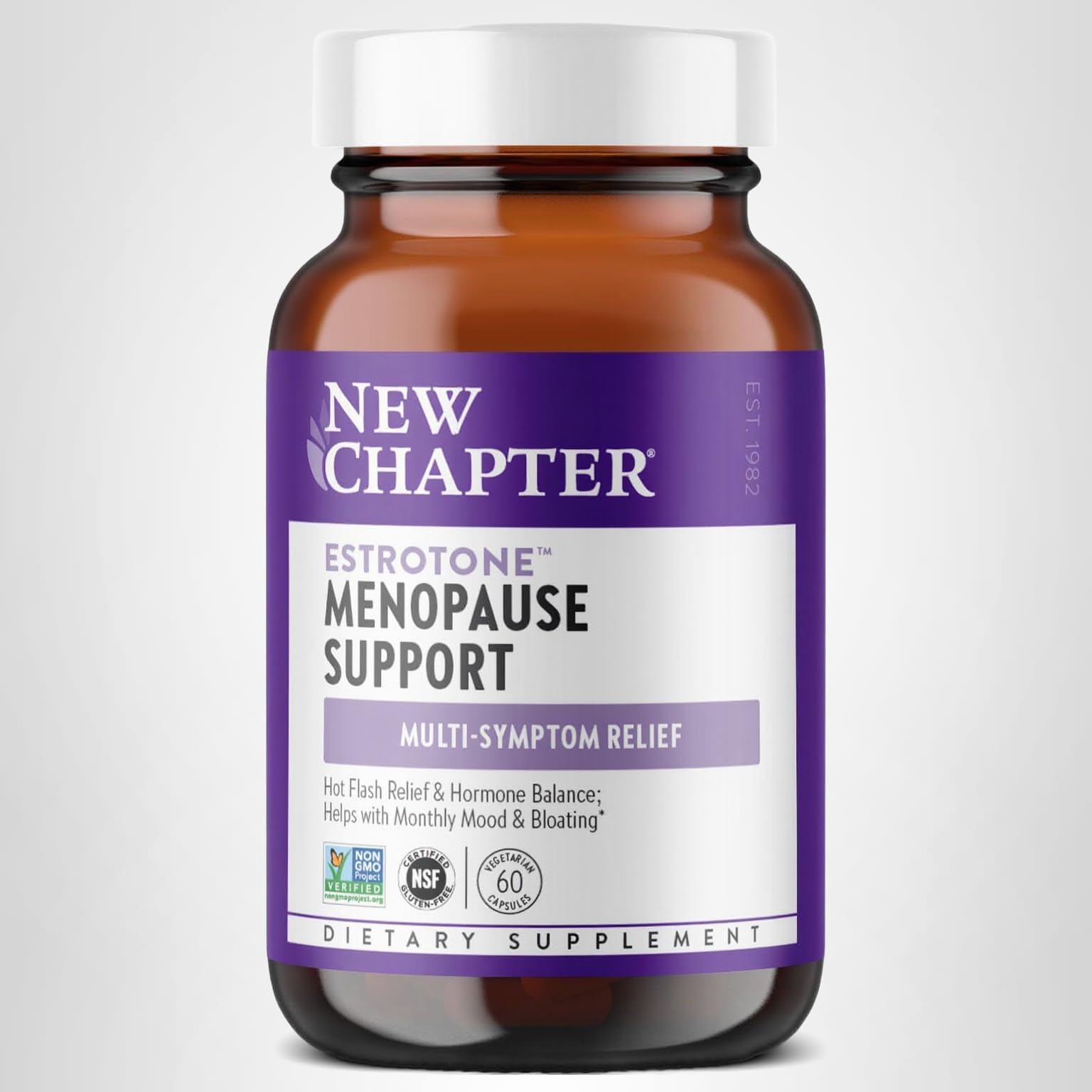 New Chapter Menopause Supplement - Estrotone Herbal Hormone Balance for Women in Perimenopause, with Black Cohosh for Hot Flash Relief & to Reduce Night Sweats + Vitex, No Added Hormones - 60 ct - Image 10