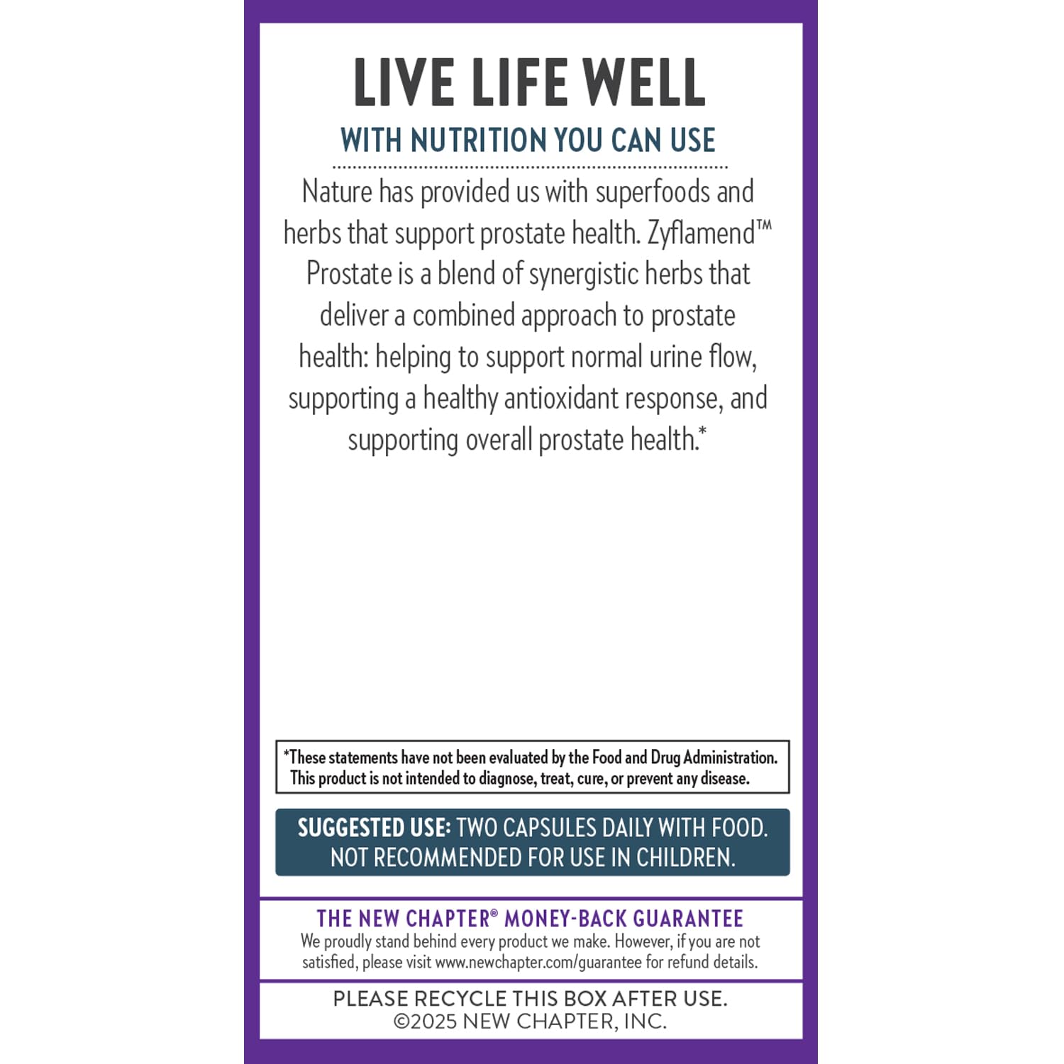 New Chapter Prostate Supplement Zyflamend Prostate with Saw Palmetto + Pumpkin Seed Oil + Turmeric for Prostate Health Vegetarian Capsule, 60 Count - Image 8