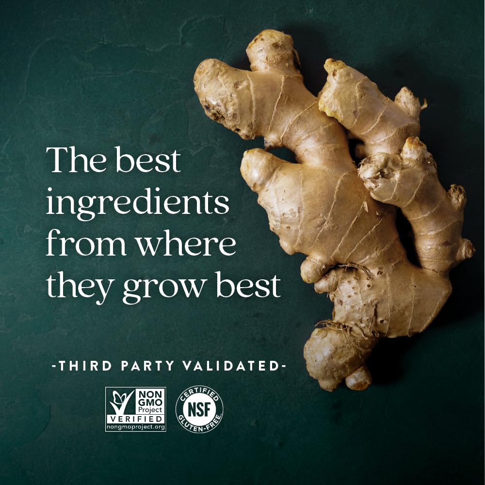 New Chapter Sleep Aid, Restful Sleep and Pain Relief, Melatonin & Ginger Sleep Supplement, Gluten Free and Non-GMO, 30 Vegetarian Capsules - Image 5