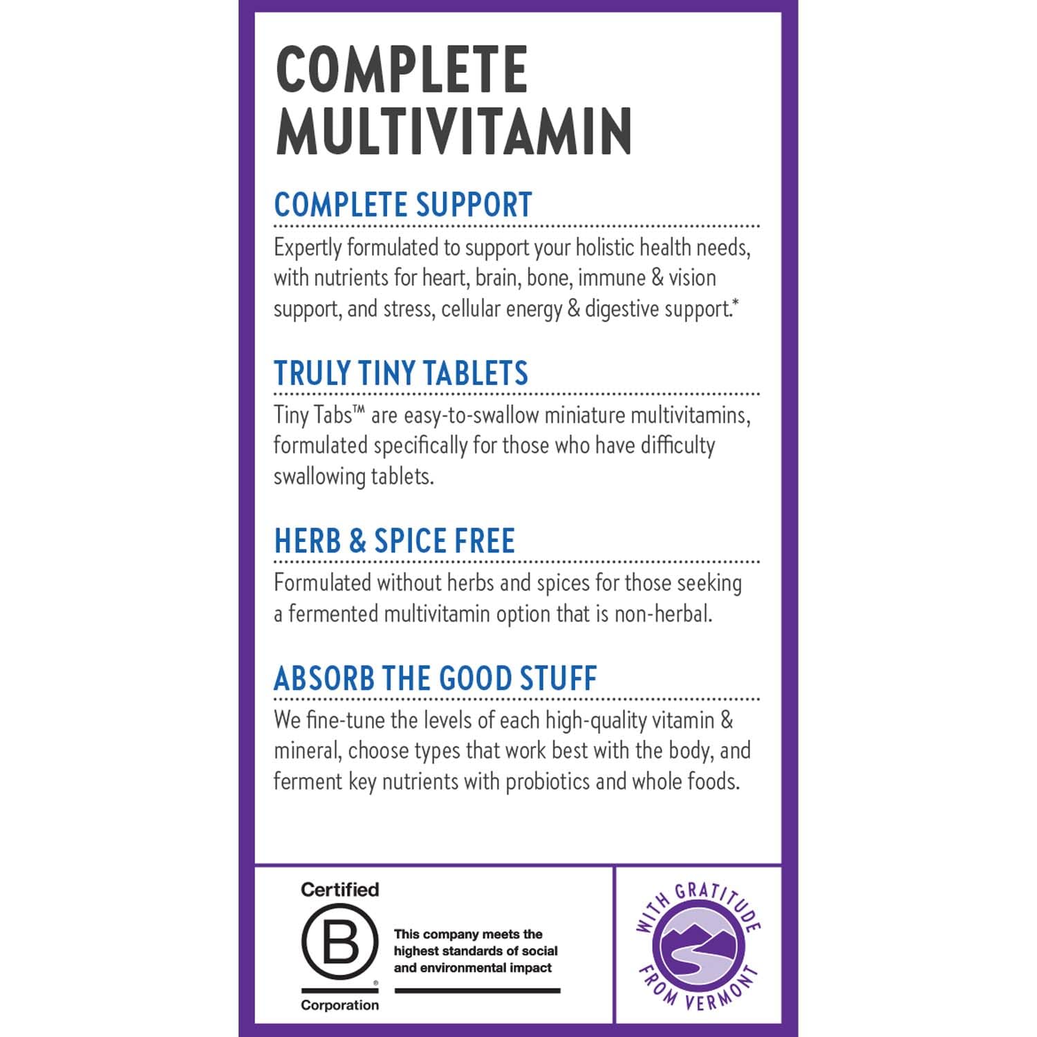 New Chapter Tiny Tabs Multivitamin with 20+ Nutrients for Immune, Cellular Energy & Stress Support, Including Vitamin D3 + B Vitamins, 192 Count - Image 8