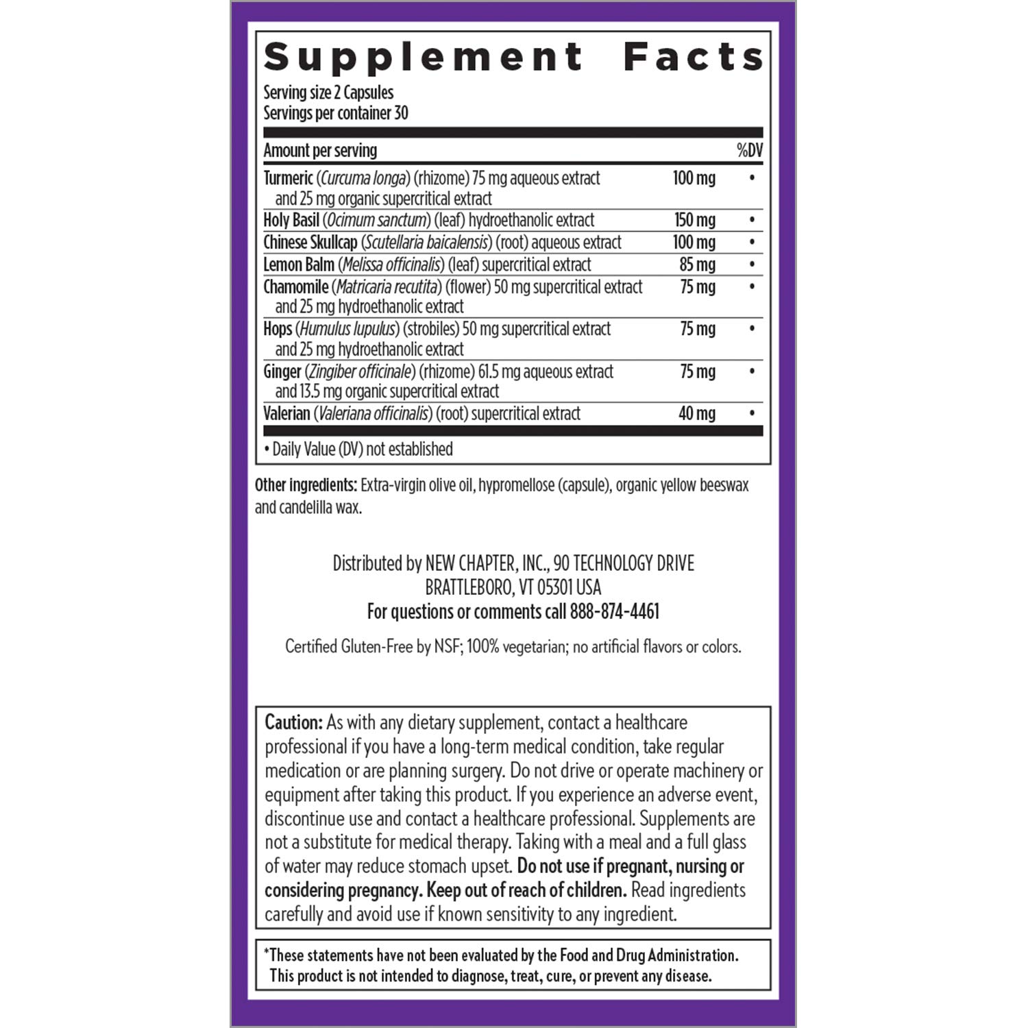 New Chapter Turmeric Supplement + Sleep Aid - Turmeric Force Nighttime for Sleep Support with Valerian Root + Ginger + NO Black Pepper Needed + Non-GMO Ingredients - 60 Vegetarian Capsule - Image 6