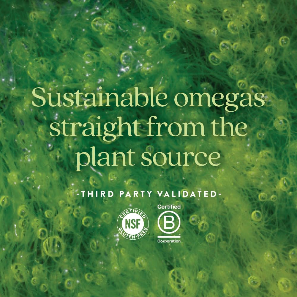 New Chapter Vegan Algae Oil, DHA, EPA, and DPA Supplement - Vegan Omega-3 Complex for Heart, Brain, Eye & Joint Support - 30 Softgels - Image 5