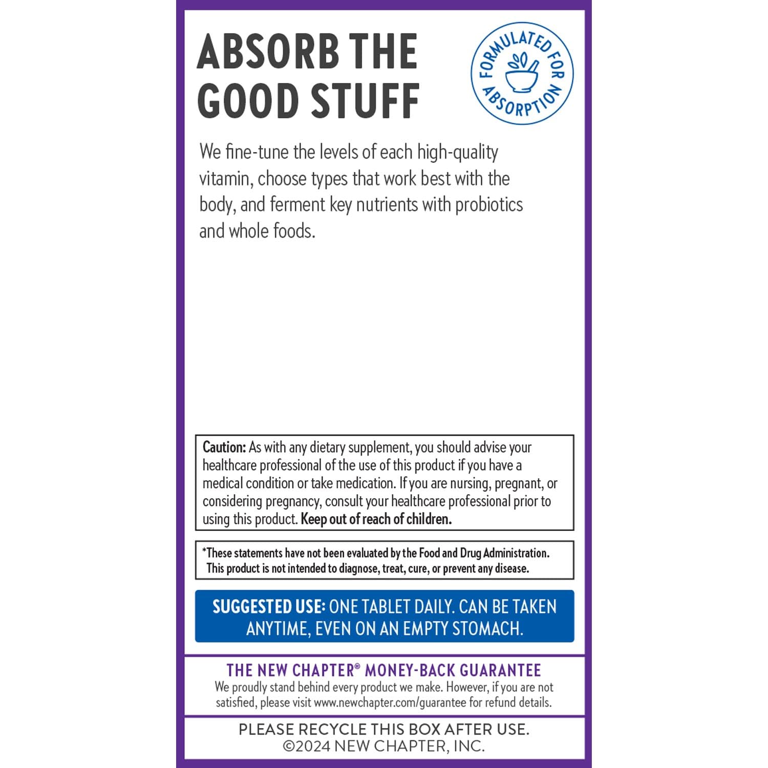 New Chapter Vitamin B Complex Fermented Coenzyme B Complex Rich in Vitamin B12 + Vitamin B6 + Biotin + Made with Organic Ingredients - 90 ct - Image 7