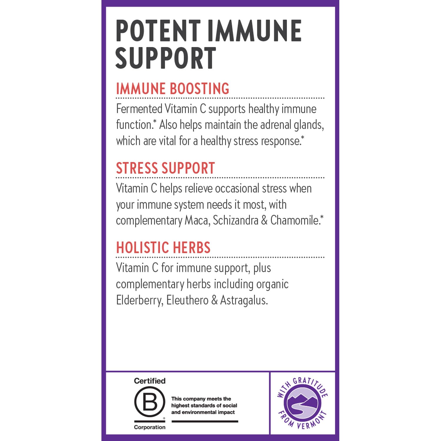 New Chapter® Vitamin C Immune Defense Supplement + Elderberry – Excellent Source of Vitamin C, One Daily Tablet for Healthy Immune Support, Made with Organic Herbs, Non-GMO, Gluten Free, 30 ct - Image 8