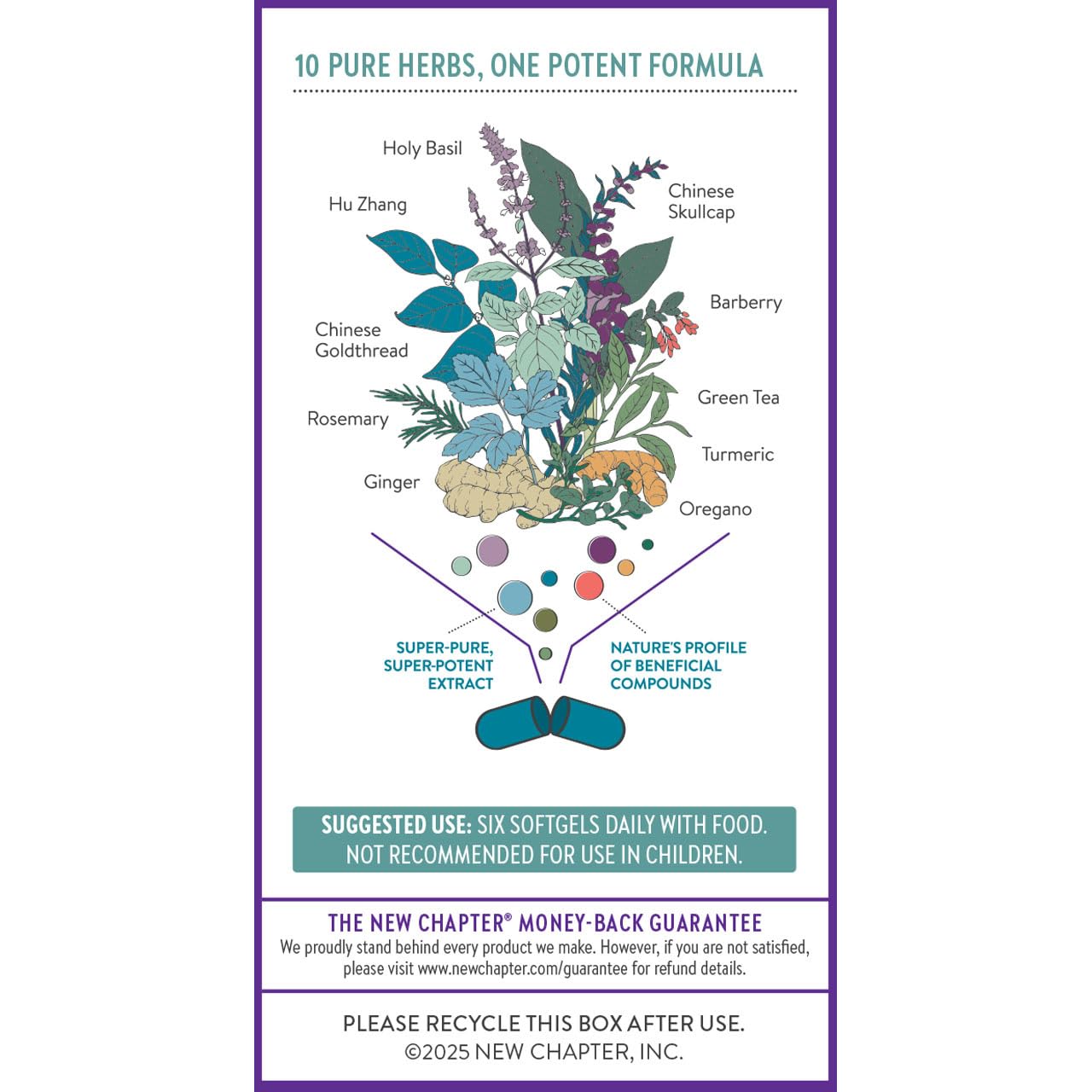 New Chapter Zyflamend™ Mini Softgels, Joint Supplement & Herbal Pain Relief – with Turmeric, Ginger & Green Tea - for Healthy Inflammation Response, Mobility & Flexibility, 180 mini softgels - Image 7